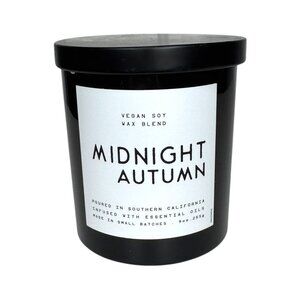 Leoben Company Midnight Autumn Vegan Soy Wax Blend Candle, 9 Oz/255 g